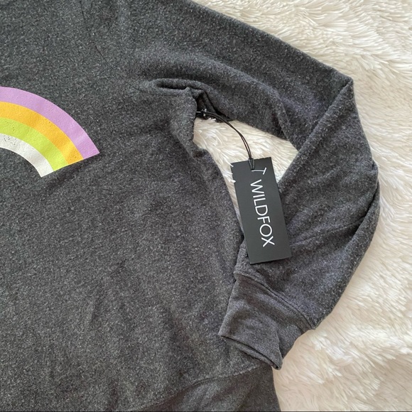 WILDFOX Over the Rainbow Baggy Beach Jumper NWT M - Picture 5 of 8